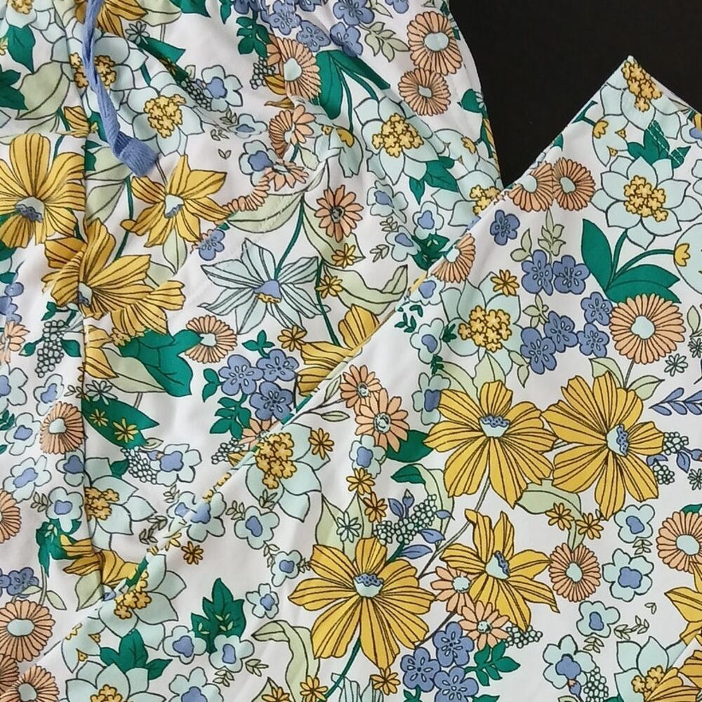 Sonoma Yellow Floral Pajama Lounge Pants 3X pockets full length PJ sleepwear - Picture 11 of 12